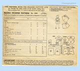 1940s Vintage McCall Sewing Pattern 1094 Sweet Uncut Toddler Girls Dress Sz 2