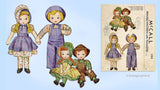 1940s Vintage McCall Sewing Pattern 1158 Uncut Sue and Sam Soft Dolls & Clothes