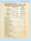 McCall 1186: 1940s Rare Misses WWII Hat & Purse Set Vintage Sewing Pattern