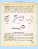 1920s McCall Kaumagraph Embroidery Transfer 1206 Uncut Applique Bird Pillowcases