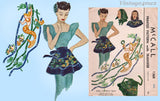 McCall 1368: 1940s Uncut Misses Sequin Mermaid Apron Fits All Vintage Sewing Pattern