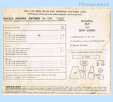McCall 1376: 1940s Cute Misses Scotty Dog Apron Fits All Vintage Sewing Pattern