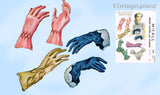 1940s Vintage McCalls Sewing Pattern 1391 Uncut Misses Set of Gloves Size Large
