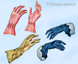 1940s Vintage McCalls Sewing Pattern 1391 Uncut Misses Set of Gloves Size Large