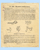 1920s McCall Kaumagraph Embroidery Transfer 1422 Uncut Applique Bedspread Motif
