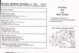 1940s Vintage McCall Sewing Pattern 1443 Sock Dolls Organ Grinder Monkey & More