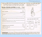 McCall Pattern 1469 Envelope Back