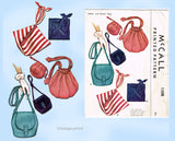 1950s Vintage McCalls Sewing Pattern 1508 Rare Misses Set of Purses & Handbags