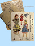 1950s Vintage McCalls Sewing Pattern 1533 Sweet Daughter Pinafore Apron Size 8