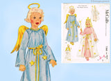 McCall's 1560: 1950s Rare Uncut Girls Angel Costume MED Vintage Sewing Pattern
