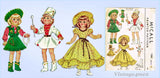 1950s Vintage McCalls Sewing Pattern 1561 Cute 14 Inch Toni Doll Clothes Set