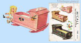 1950s Vintage McCall Sewing Pattern 1563 Rare Pennsylvania Dutch Doll Cradle Pattern