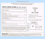 McCall Pattern 1641 Envelope Back