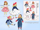 1950s Vintage McCalls Sewing Pattern 1720 Cute 15in Sweet Sue Doll Clothes Set