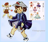 1950s Vintage McCalls Sewing Pattern 1898 9-10 Inch Ginny Doll Clothes ORIG