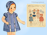 McCall 1919: 1930s Rare 22 Inch Patsy Lou Doll Clothes Set Vintage Sewing Pattern