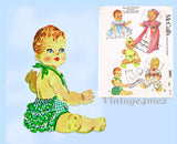McCall's 2001: 1950s Small Betsy Wetsy Baby Doll Clothes Vintage Sewing Pattern