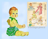 McCall's 2001: 1950s Large Betsy Wetsy Baby Doll Clothes Vintage Sewing Pattern