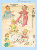 McCall's 2001: 1950s Large Betsy Wetsy Baby Doll Clothes Vintage Sewing Pattern