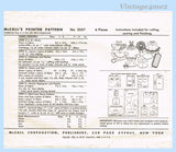 1950s Vintage McCalls Sewing Pattern 2057 9-10 In Nurse Ginny Doll Clothes