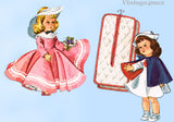 1950s Vintage McCalls Sewing Pattern 2057 9-10 In Nurse Ginny Doll Clothes