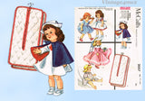 1950s Vintage McCalls Sewing Pattern 2057 9-10 In Nurse Ginny Doll Clothes