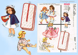 1950s Vintage McCalls Sewing Pattern 2057 9-10 In Nurse Ginny Doll Clothes