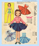 McCall 2097: 1950s Uncut Betsy McCall Rag Doll & Clothes Vintage Sewing Pattern