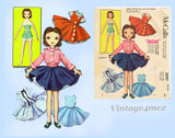 McCall 2097: 1950s Uncut Betsy McCall Rag Doll & Clothes Vintage Sewing Pattern