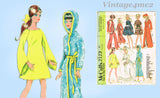 1960s Vintage McCalls Sewing Pattern 2123 Cute 11.5in Boho Barbie Doll Clothes Set