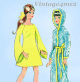 1960s Vintage McCalls Sewing Pattern 2123 Cute 11.5in Boho Barbie Doll Clothes Set