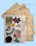 1940s Vintage McCall 1246 Fabric Flower Pattern for Dress Material Uncut Rare