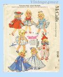 Original 1957 McCall Pattern No. 2150 - Doll Wardrobe for Ginny, Alexander-kins, Muffie &amp; More