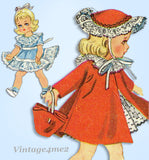 1950s Vintage McCalls Sewing Pattern 2150 Uncut 9-10 Inch Dimunitive Doll Clothes