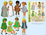 1960s Vintage McCalls Sewing Pattern 2157 Cute Large 17-20 In Baby Doll Clothes