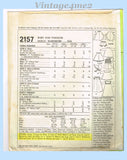 1960s Vintage McCalls Sewing Pattern 2157 Cute Large 17-20 In Baby Doll Clothes
