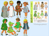 1960s Vintage McCalls Sewing Pattern 2157 Cute Large 17-20 In Baby Doll Clothes