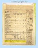 1960s Vintage McCalls Sewing Pattern 2157 Cute Uncut 12-16in Baby Doll Clothes