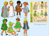 1960s Vintage McCalls Sewing Pattern 2157 Cute Uncut 12-16in Baby Doll Clothes