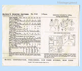 1950s Vintage McCalls Sewing Pattern 2162 20 Inch High Heel Revlon Doll Clothes