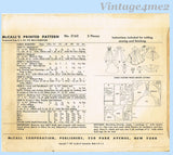 1950s Vintage McCalls Sewing Pattern 2162 High Heel Revlon Doll Clothes 10.5in