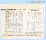 1950s Vintage McCalls Sewing Pattern 2162 High Heel Revlon Doll Clothes 10.5in