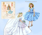 1950s Vintage McCalls Sewing Pattern 2162 High Heel Revlon Doll Clothes 10.5in