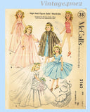 1950s Vintage McCalls Sewing Pattern 2162 High Heel Revlon Doll Clothes 10.5in