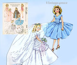 1950s Vintage McCalls Sewing Pattern 2162 High Heel Doll Clothes 12 In Revlon