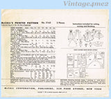 1950s Vintage McCalls Sewing Pattern 2162 High Heel Doll Clothes 12 In Revlon