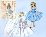 1950s Vintage McCalls Sewing Pattern 2162 20 Inch High Heel Revlon Doll Clothes