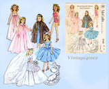 1950s Vintage McCalls Sewing Pattern 2162 20 Inch High Heel Revlon Doll Clothes