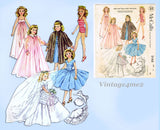 1950s Vintage McCalls Sewing Pattern 2162 High Heel Doll Clothes 22 In Revlon