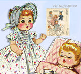 1950s Vintage McCalls Sewing Pattern 2183 Betsy Wetsy 11-12in Baby Doll Clothes